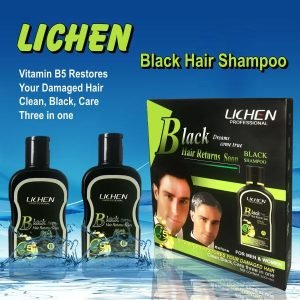 Lichen Black Hair Color Shampoo